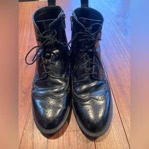 Dr Martens ankle zip lace up boots